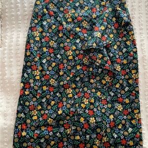 JCrew Liberty London ruffle pencil skirt